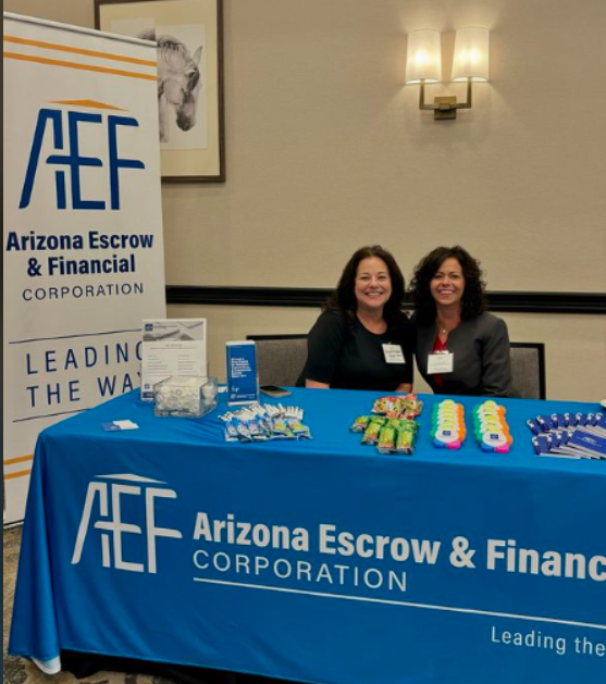 Monica and Annette at Commercial Real Estate Event with booth